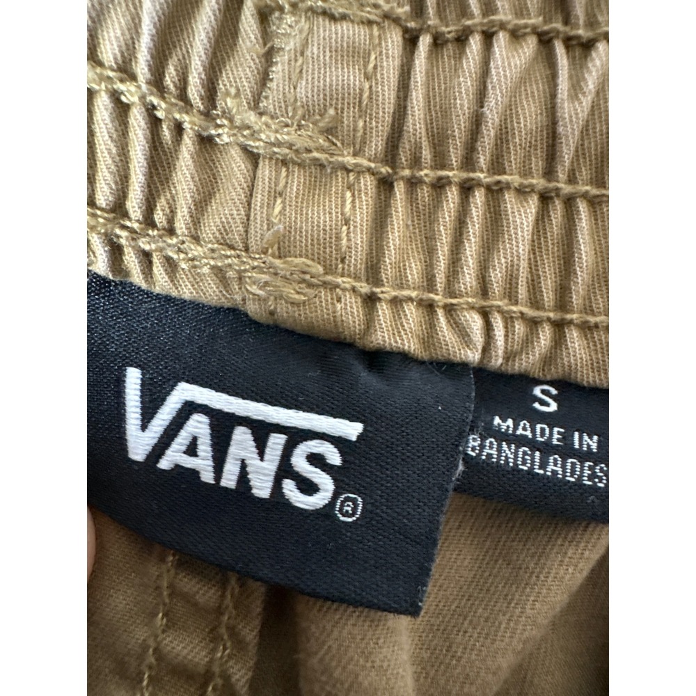 Vans Range Relaxed Elastic Waist Chino Pants Khaki Tan Mens Small
